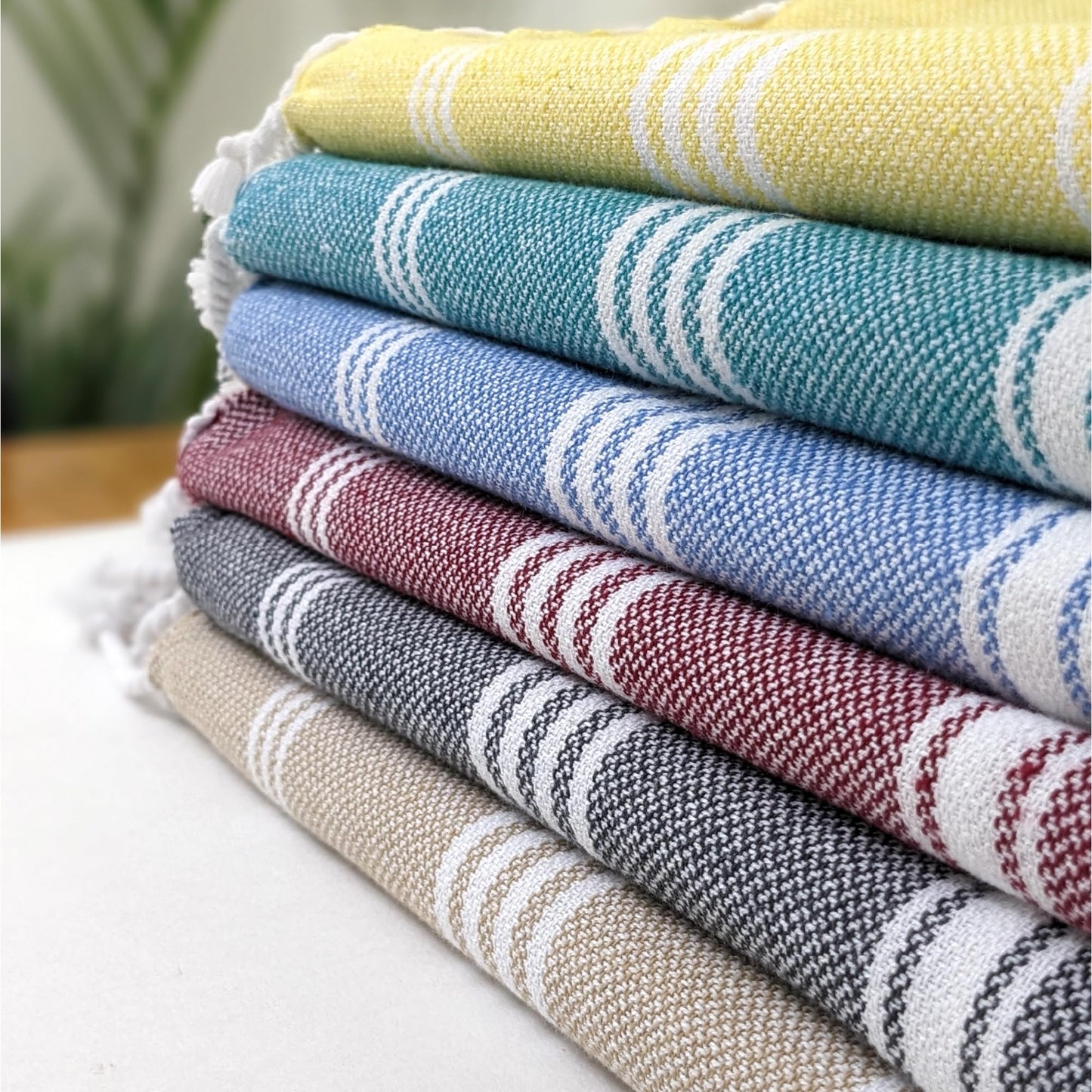 The BIG Towel, 5 x 2.8 Ft, Blue & Teal. Pack of 2