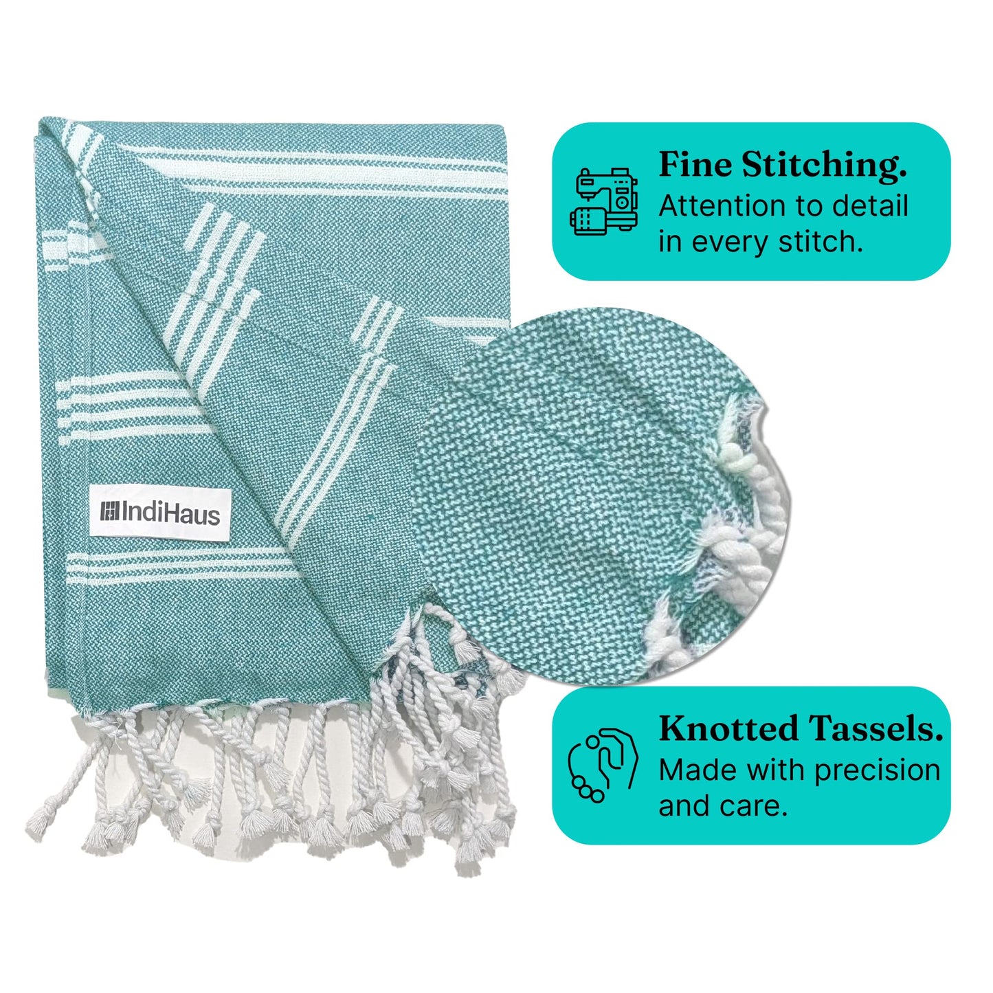 The BIG Towel, 5 x 2.8 Ft, Ocean Teal