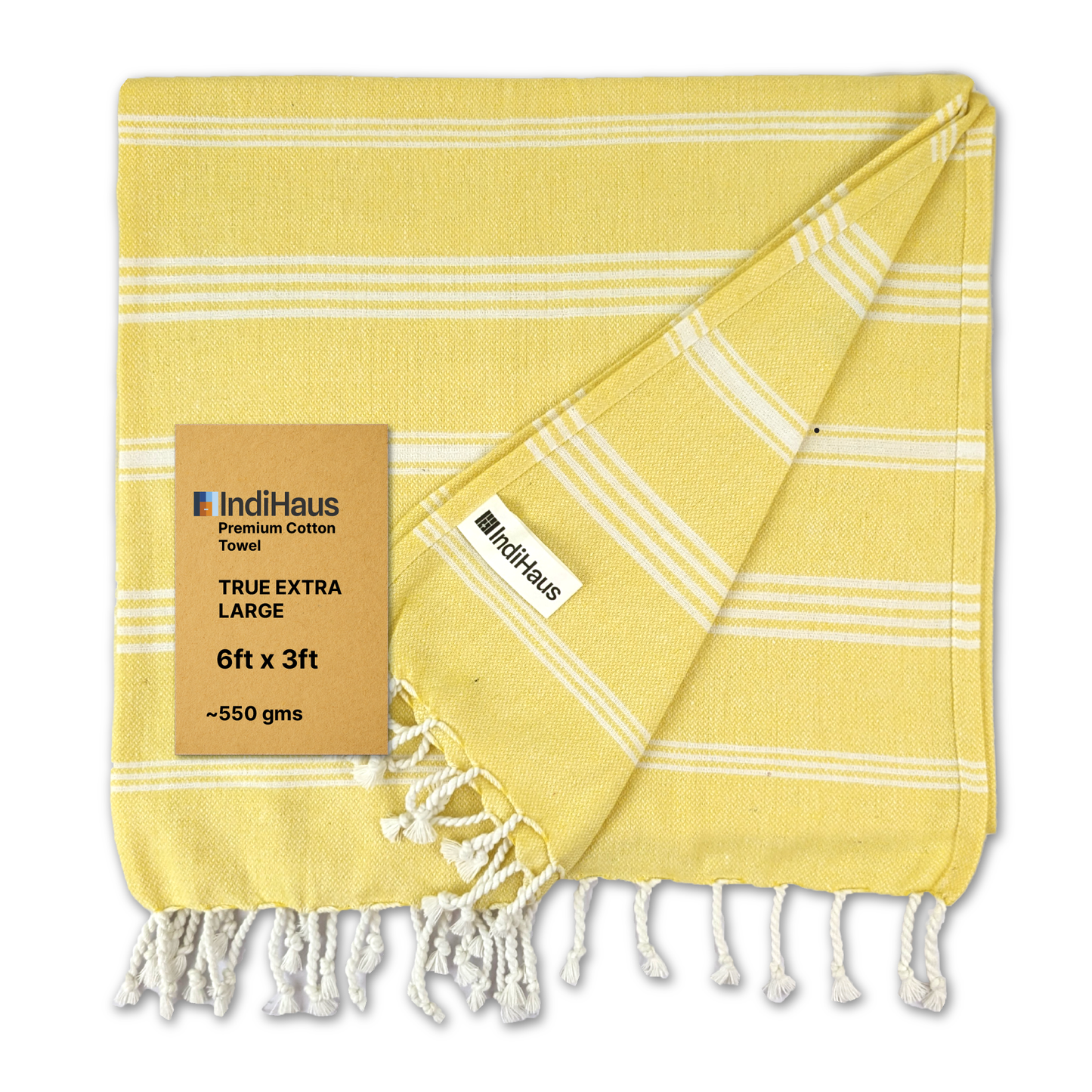 TRULY XL Bath Towel 6Ft X 3Ft, Sunshine Yellow