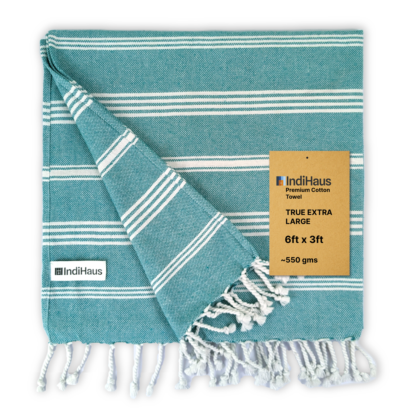 TRULY XL Bath Towel 6Ft X 3Ft, Ocean Teal