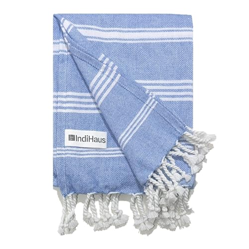 The BIG Towel, 5 x 2.8 Ft, IndiHaus Blue
