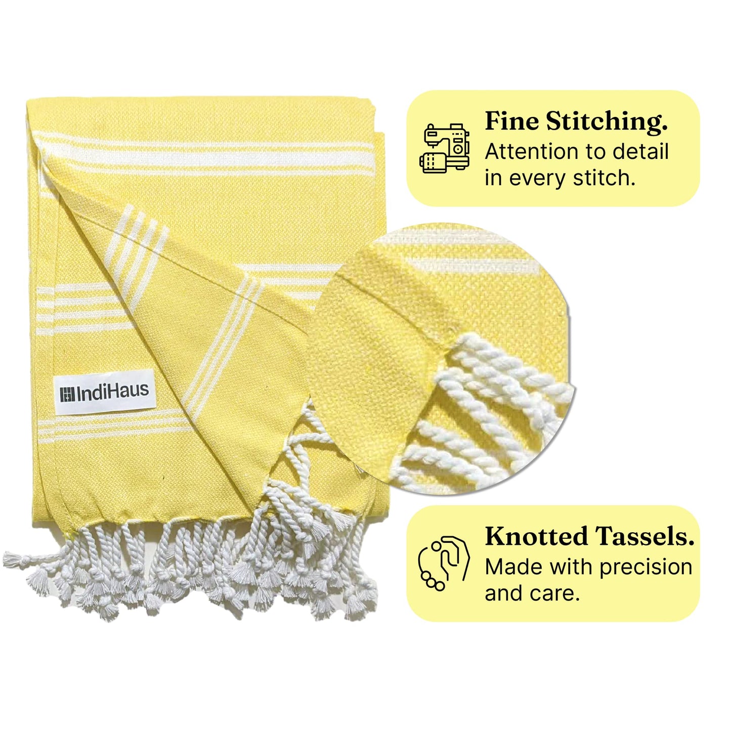 The BIG Towel, 5 x 2.8 Ft, Sunshine Yellow