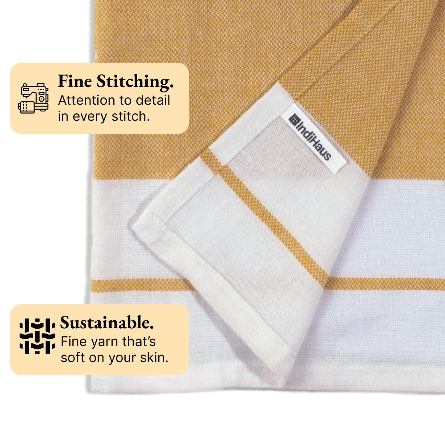 EVERYDAY Bath Towels, 4.5 x 2.5 Ft, Blue & Orange. Pack of 2
