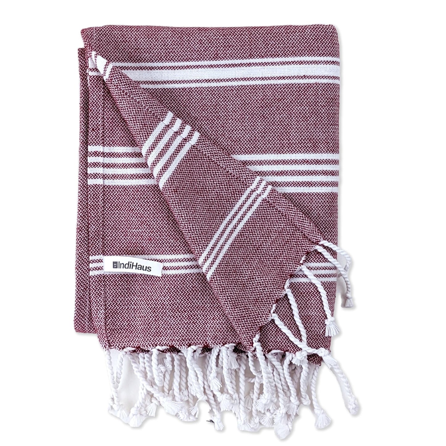 The BIG Towel, 5 x 2.8 Ft, Earthy Crimson