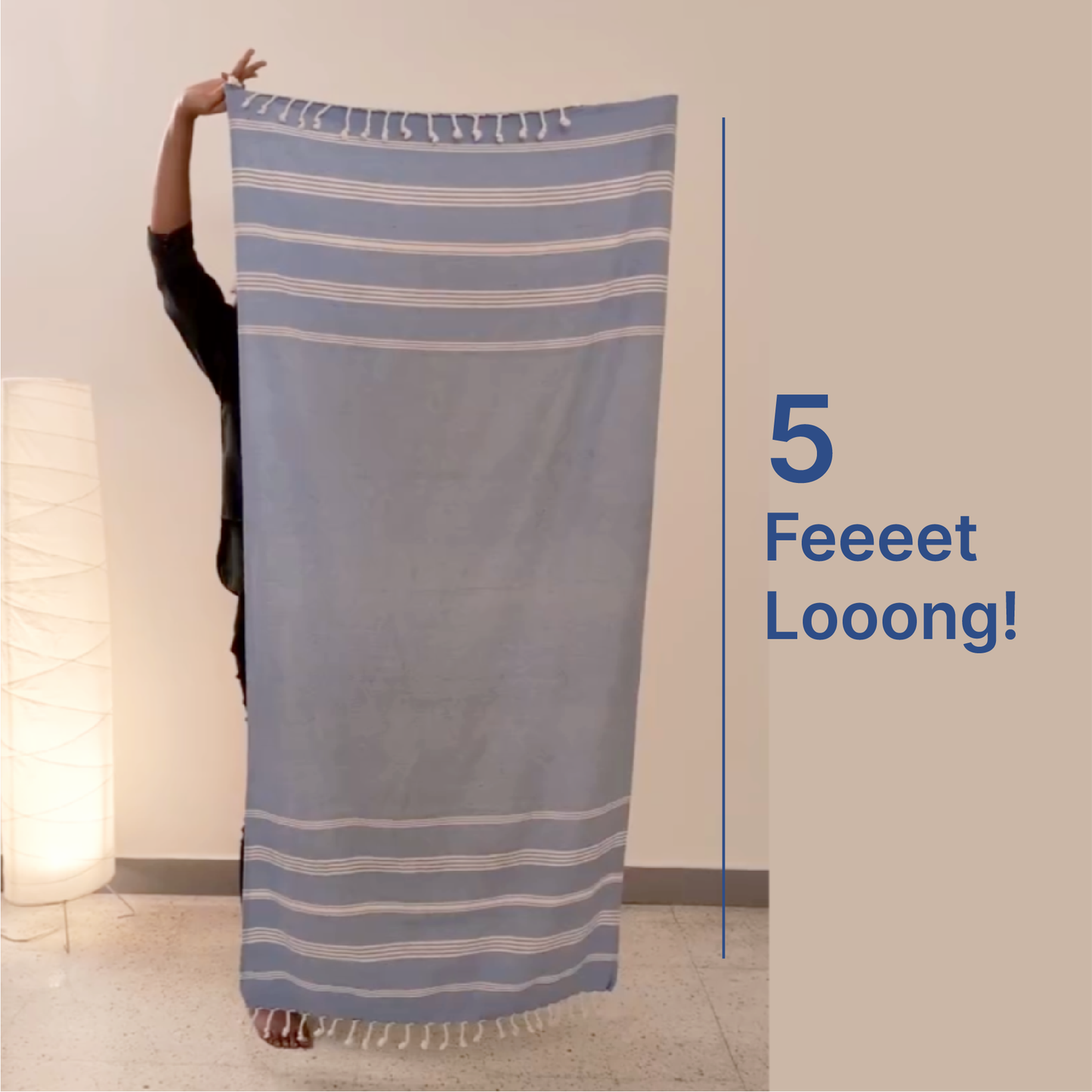 The BIG Towel, 5 x 2.8 Ft, Sunshine Yellow