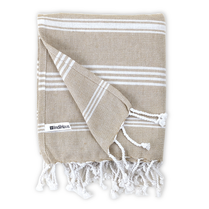 Premium Large Cotton Towels for Bath (150cmX 85cm), Serene Beige