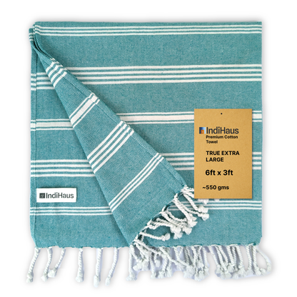 TRULY XL Bath Towel 6Ft X 3Ft, Ocean Teal
