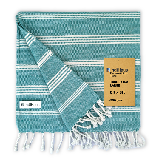 TRULY XL Bath Towel 6Ft X 3Ft, Ocean Teal