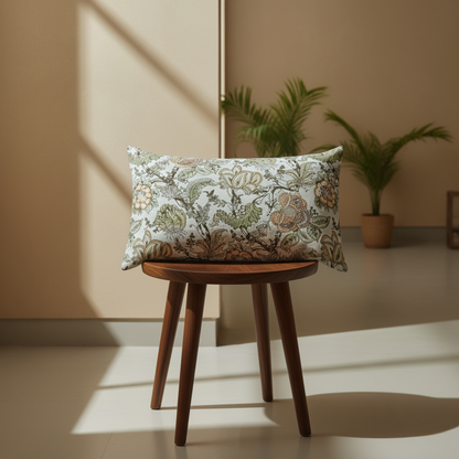 Lal Bagh, Cotton Bedsheet – Olive Green – 100% Cotton King Size (100 x 104 inches, 1.3kg)