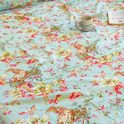 Neora, Cotton Bedsheet – Seafoam Green – 100% Cotton King Size (100 x 104 inches, 1.3kg)