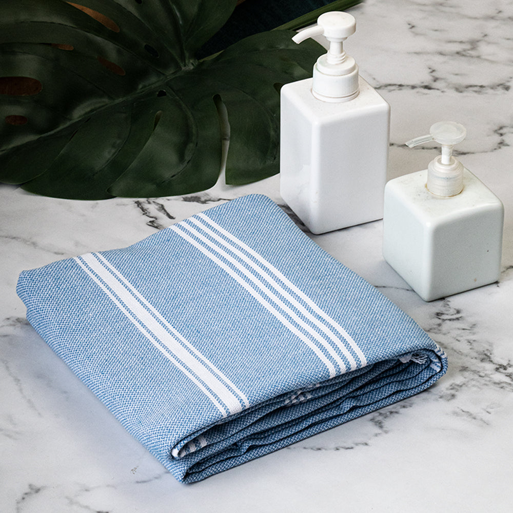 Softarble Extra Large Towel (90cm x 180cm), (Blue) –