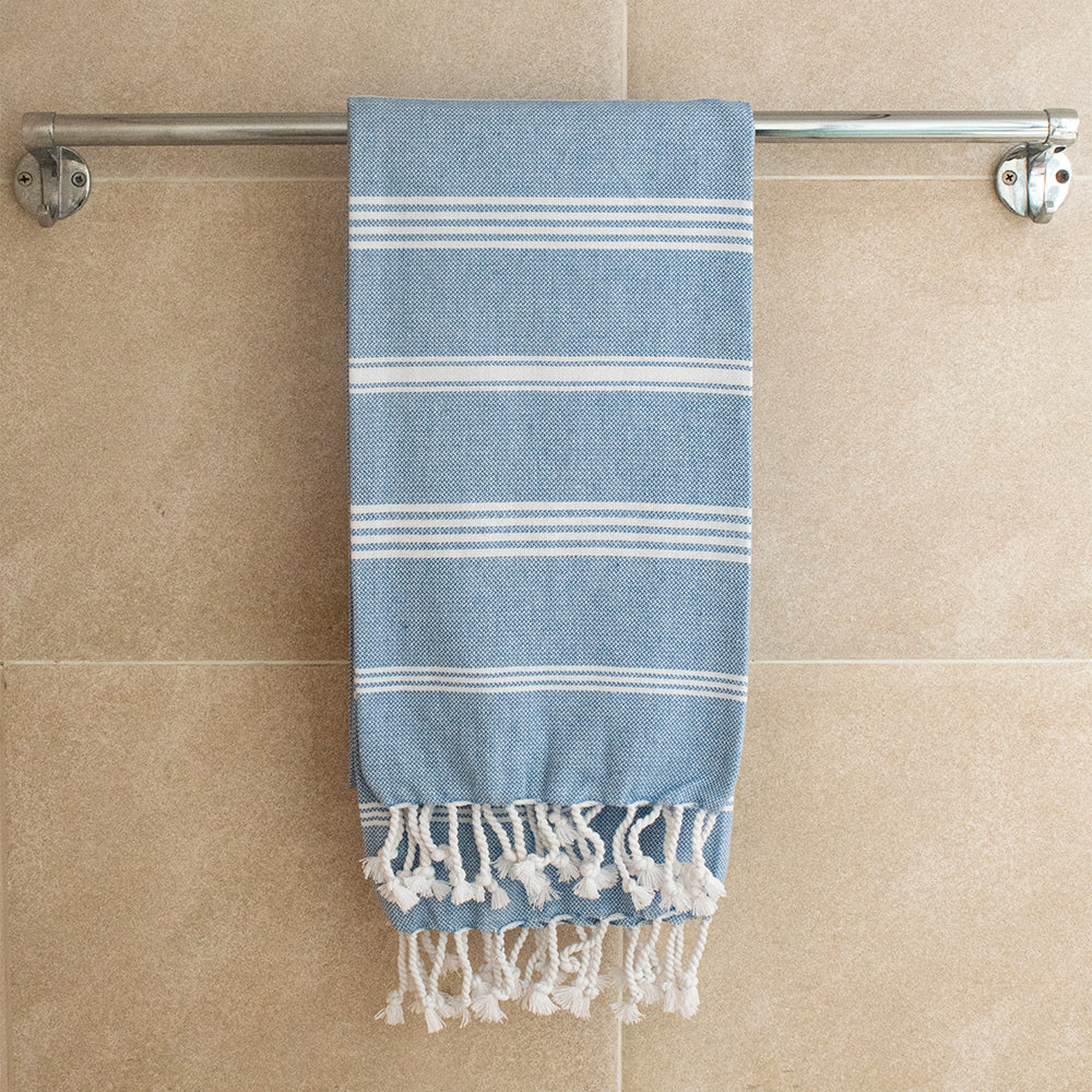 Softarble Extra Large Towel (90cm x 180cm), (Blue)